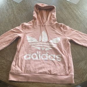 Small Adidas Blush Pink Trefoil Hoodie/Sweatshirt